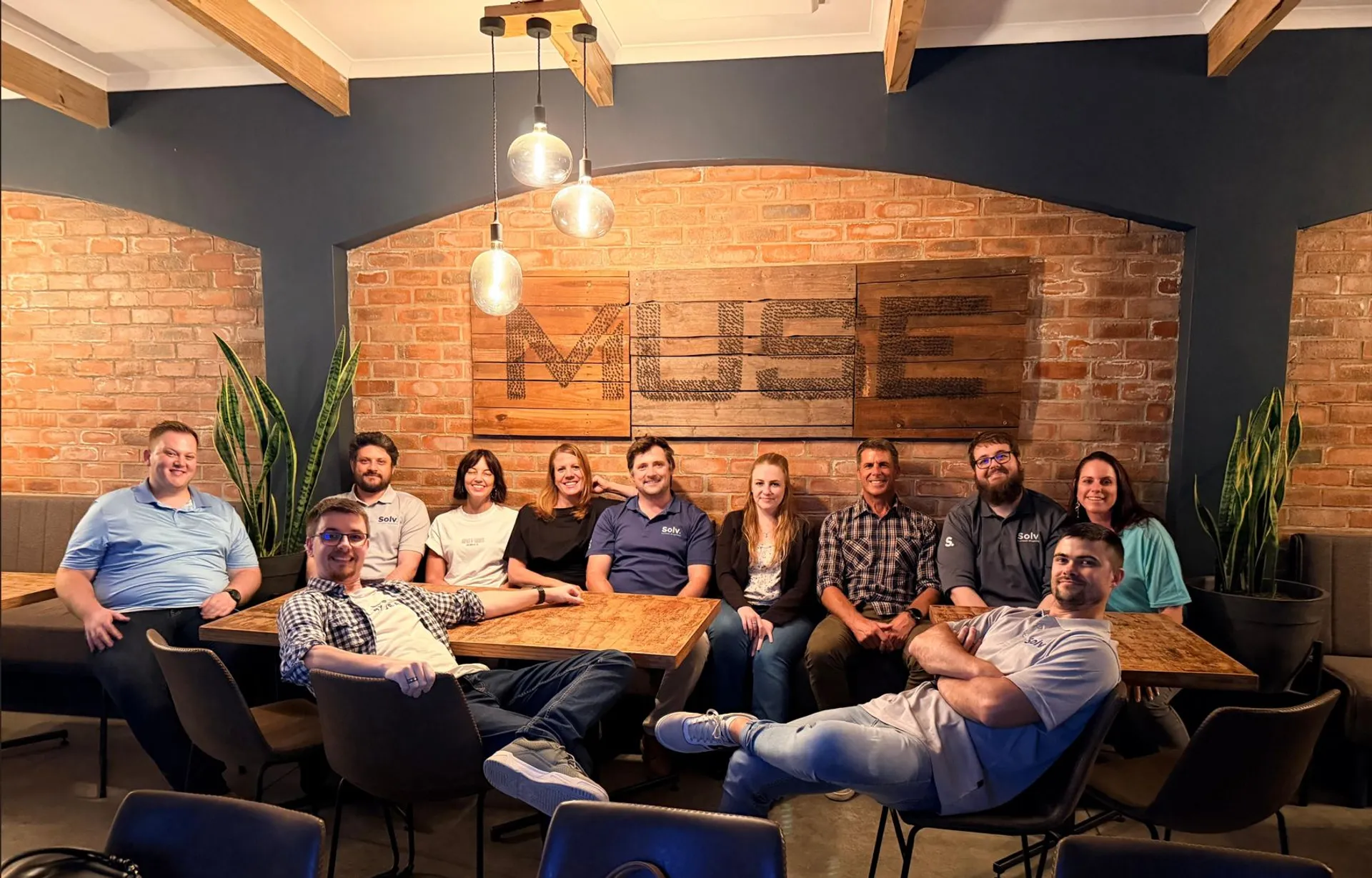 Solv Systems team at a company event